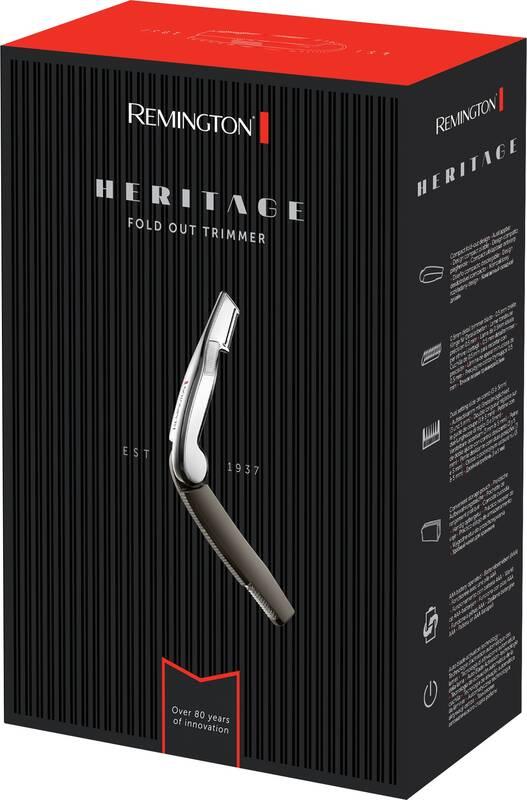 Zastřihovač vousů Remington MPT1000 Heritage Fold Out Trimmer stříbrný