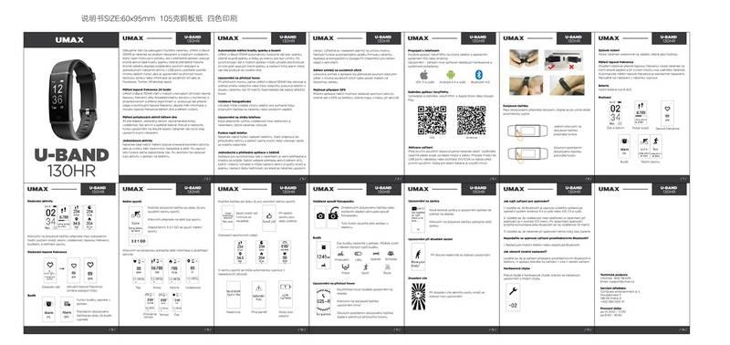 Fitness náramek Umax U-Band 130HR černý