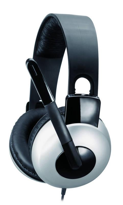 Headset Genius HS-05A černý stříbrný