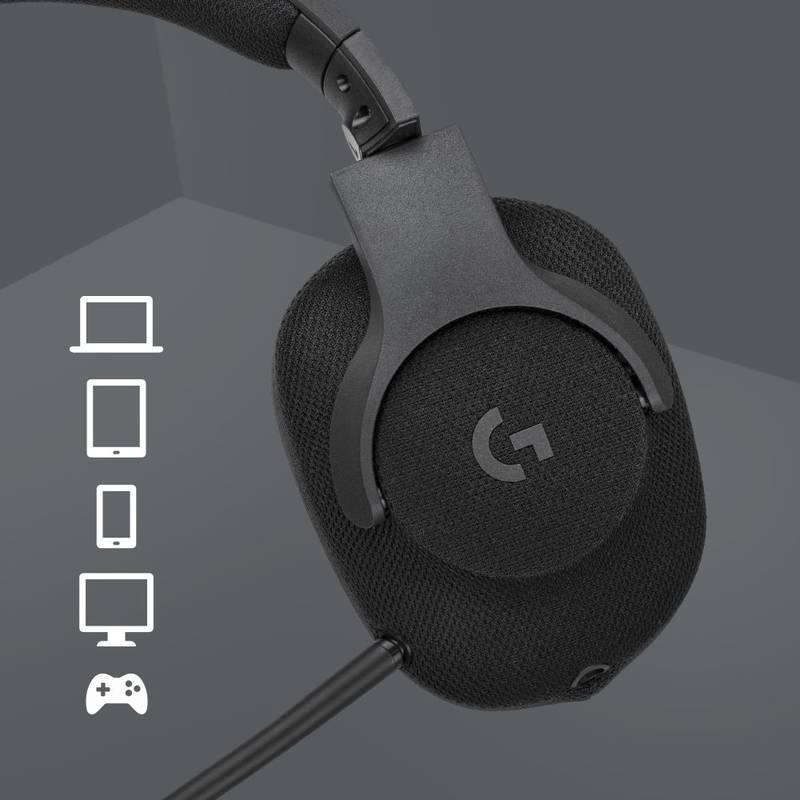 Headset Logitech Gaming G433 7.1 Surround černý