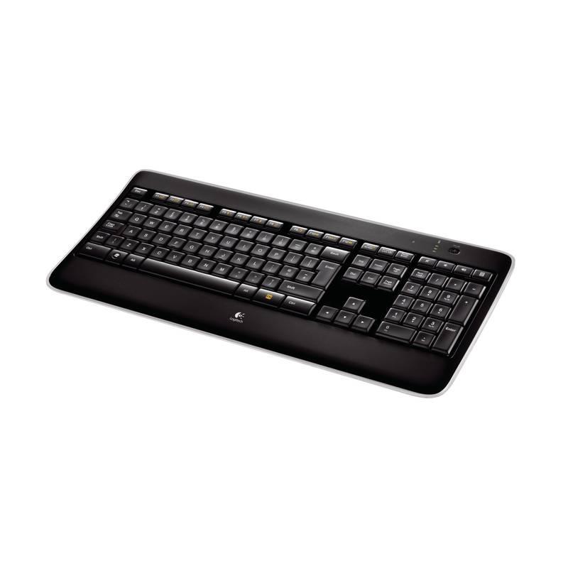 Klávesnice Logitech Wireless Illuminated K800 US černá