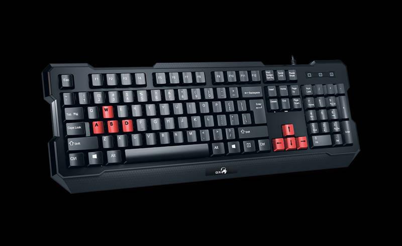 Klávesnice s myší Genius GX Gaming GX Gaming KHM-200 headset černá červená