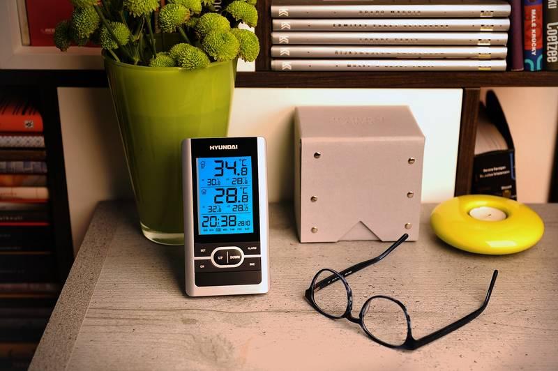 Meteorologická stanice Hyundai WS 1070 černá stříbrná