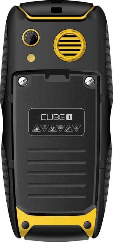 Mobilní telefon CUBE 1 S200 Dual SIM černý žlutý, Mobilní, telefon, CUBE, 1, S200, Dual, SIM, černý, žlutý