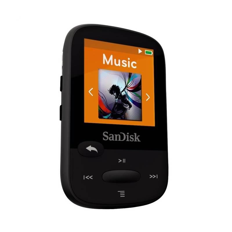 MP3 přehrávač Sandisk Sansa Clip Sports 8 GB černý