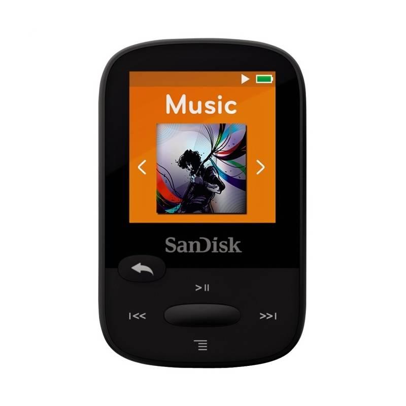 MP3 přehrávač Sandisk Sansa Clip Sports 8 GB černý