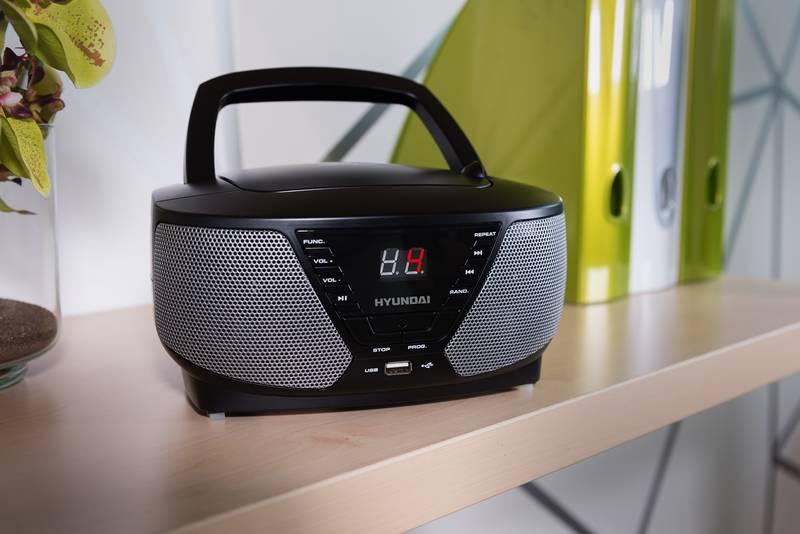 Radiopřijímač s CD Hyundai TRC222AU3B černý