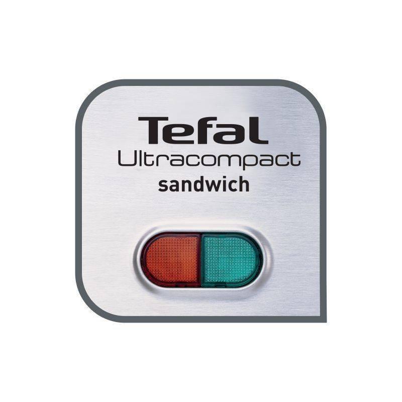 Sendvičovač Tefal Ultra Compact SM157236 černý chrom