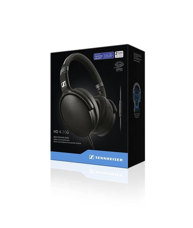 Sluchátka Sennheiser HD 4.30G černá, Sluchátka, Sennheiser, HD, 4.30G, černá