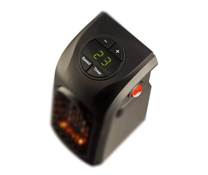 Teplovzdušný ventilátor Rovus Handy heater černý