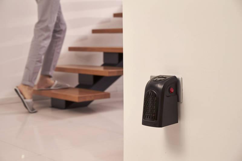 Teplovzdušný ventilátor Rovus Handy heater černý