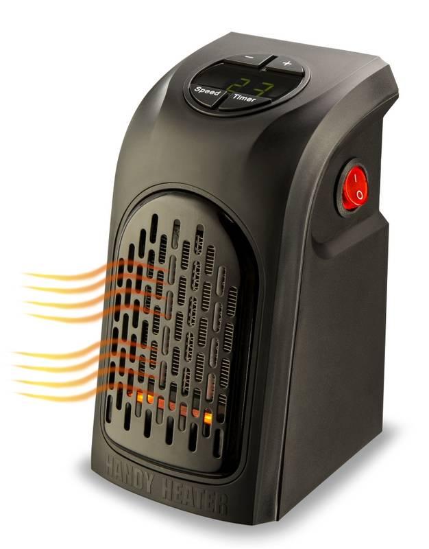 Teplovzdušný ventilátor Rovus Handy heater černý