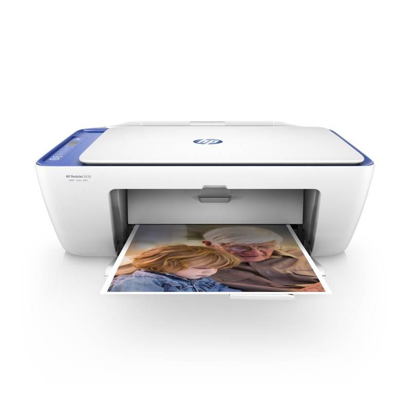 Tiskárna multifunkční HP DeskJet 2630 All-in-One bílá modrá