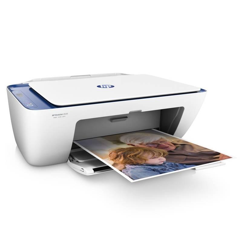 Tiskárna multifunkční HP DeskJet 2630 All-in-One bílá modrá, Tiskárna, multifunkční, HP, DeskJet, 2630, All-in-One, bílá, modrá