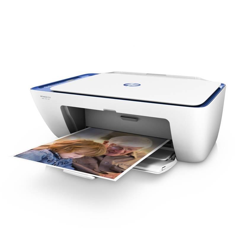 Tiskárna multifunkční HP DeskJet 2630 All-in-One bílá modrá