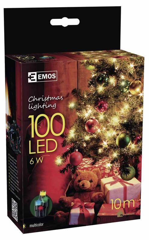 Vánoční osvětlení EMOS LED-100 10M MC IP44