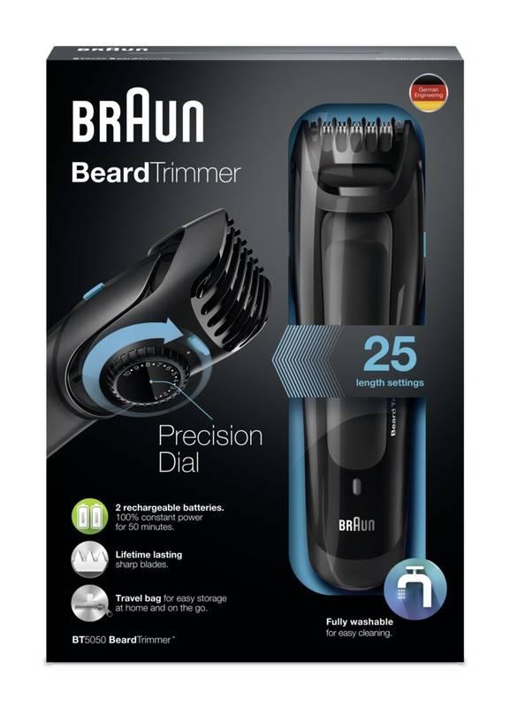 Zastřihovač vousů Braun BT 5050 černý
