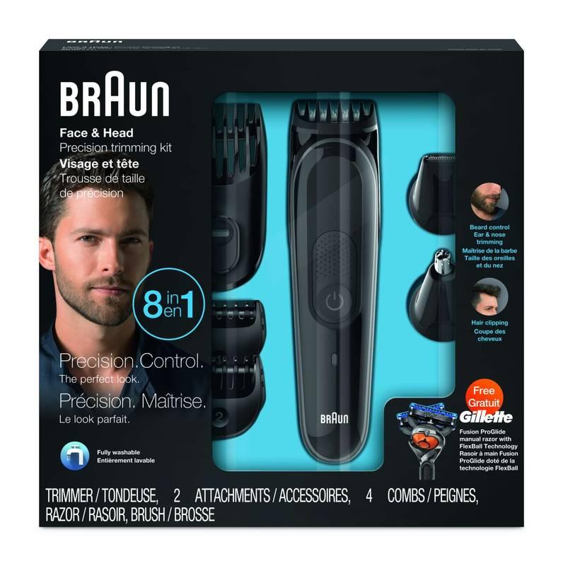 Zastřihovač vousů Braun MGK3060 černý, Zastřihovač, vousů, Braun, MGK3060, černý