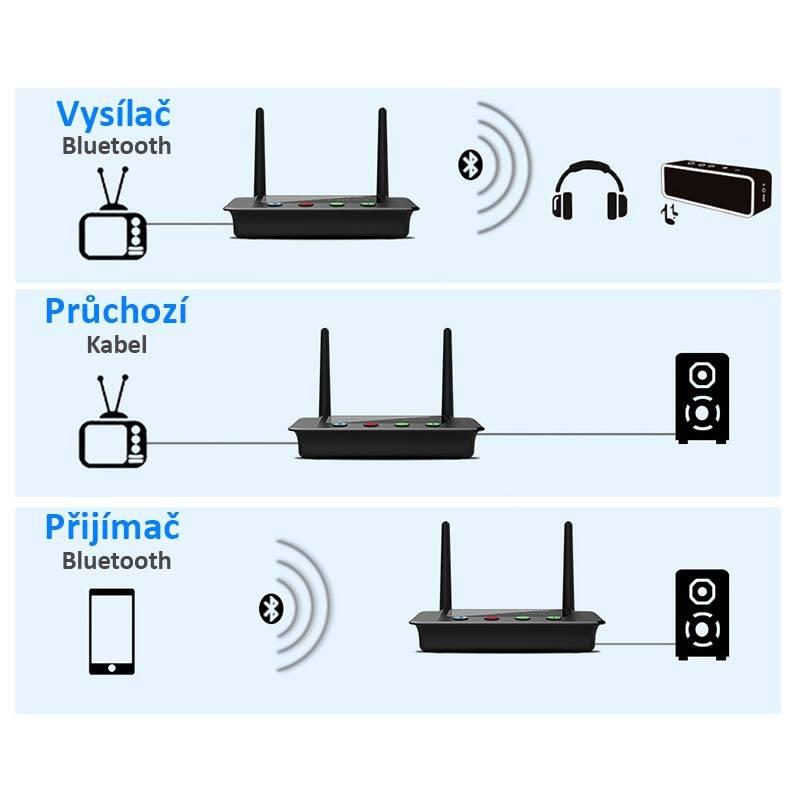 Adaptér Evolveo AudioConverter XS, DAC s Bluetooth vysílačem a přijímačem 2v1, Adaptér, Evolveo, AudioConverter, XS, DAC, s, Bluetooth, vysílačem, a, přijímačem, 2v1