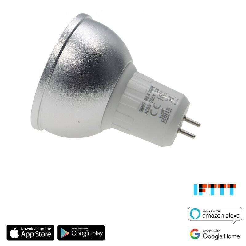 Chytrá žárovka iQtech SmartLife MR16, Wi-Fi, G13, 5W, barevná, Chytrá, žárovka, iQtech, SmartLife, MR16, Wi-Fi, G13, 5W, barevná