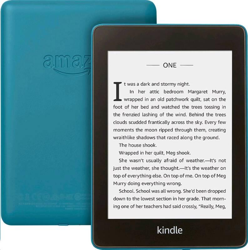 Čtečka e-knih Amazon Kindle Paperwhite 4 2018 s reklamou modrá