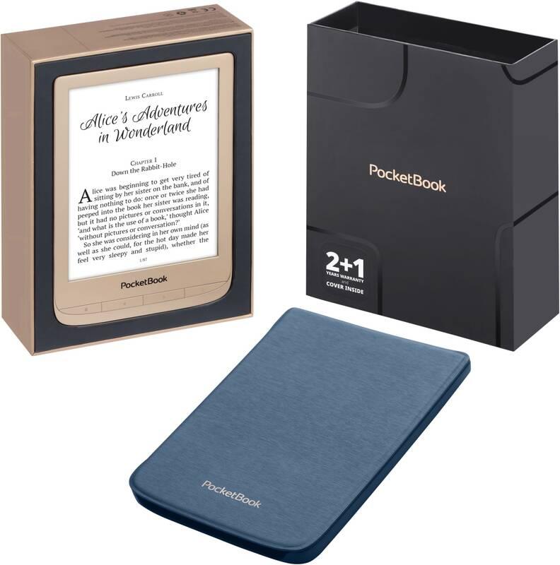 Čtečka e-knih Pocket Book 627 Touch Lux 4 Limitovaná edice s obalem zlatá