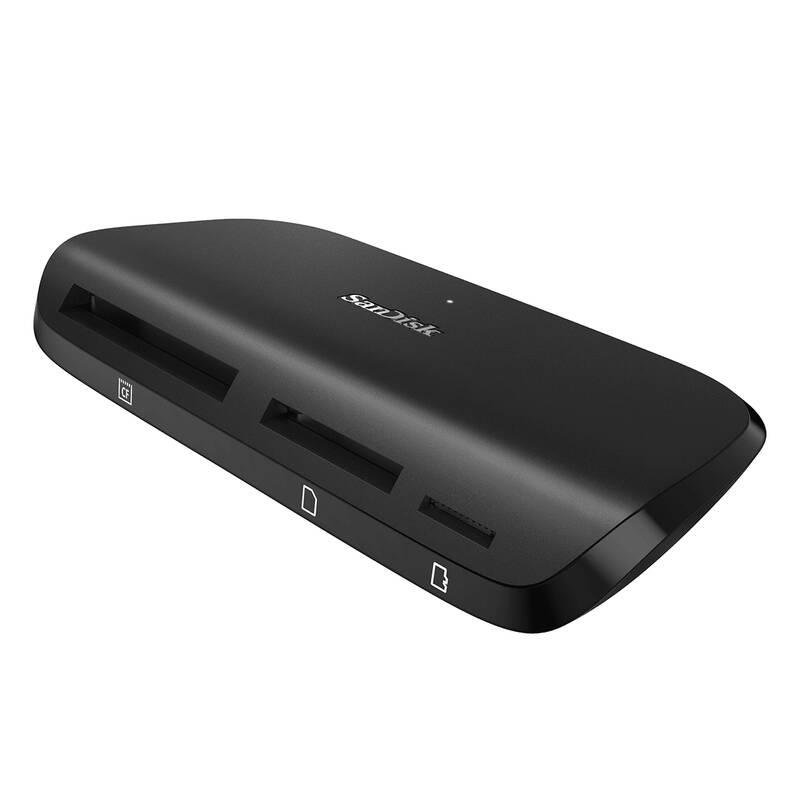 Čtečka paměťových karet Sandisk ImageMate Pro USB 3.0, SD, CF, Micro SD černá