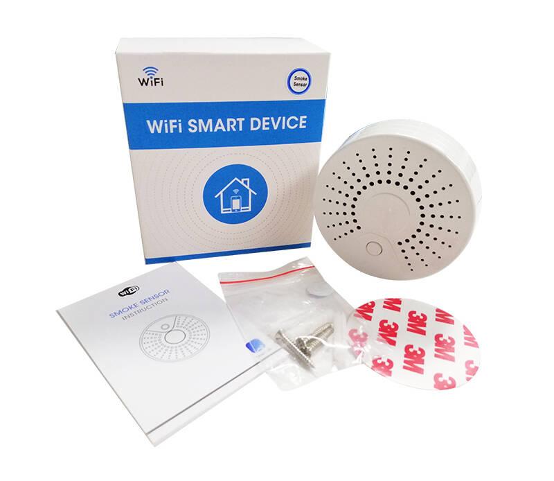 Detektor kouře iQtech SmartLife SM01, Wi-Fi, Detektor, kouře, iQtech, SmartLife, SM01, Wi-Fi