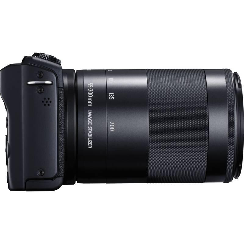 Digitální fotoaparát Canon EOS M200 EF-M 15-45 IS STM EF-M 55-200 IS STM černý