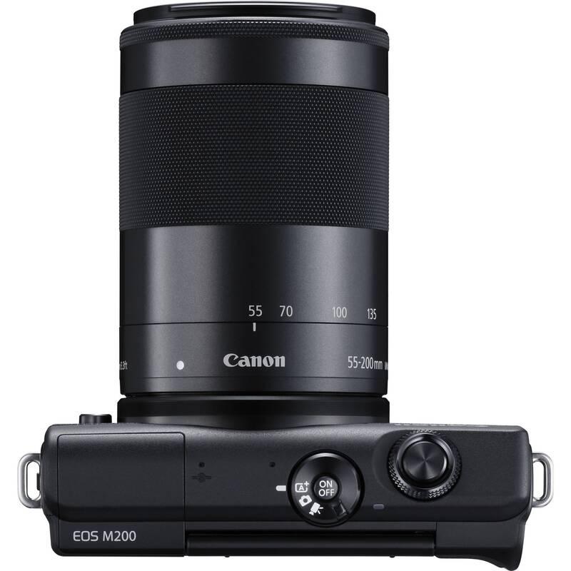 Digitální fotoaparát Canon EOS M200 EF-M 15-45 IS STM EF-M 55-200 IS STM černý, Digitální, fotoaparát, Canon, EOS, M200, EF-M, 15-45, IS, STM, EF-M, 55-200, IS, STM, černý