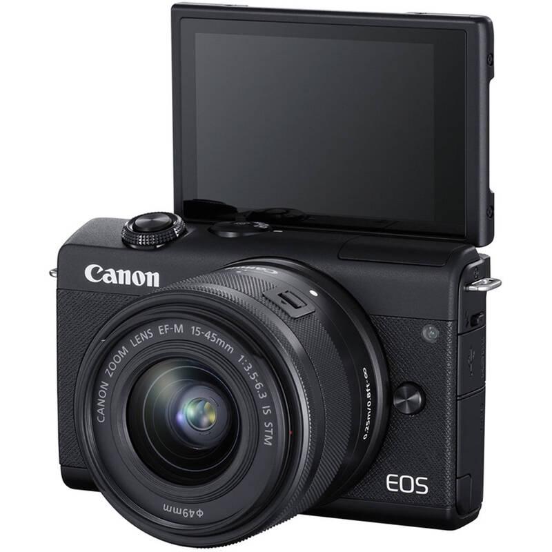 Digitální fotoaparát Canon EOS M200 EF-M 15-45 IS STM SB130 16 GB karta černý