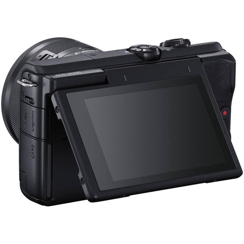 Digitální fotoaparát Canon EOS M200 EF-M 15-45 IS STM SB130 16 GB karta černý, Digitální, fotoaparát, Canon, EOS, M200, EF-M, 15-45, IS, STM, SB130, 16, GB, karta, černý