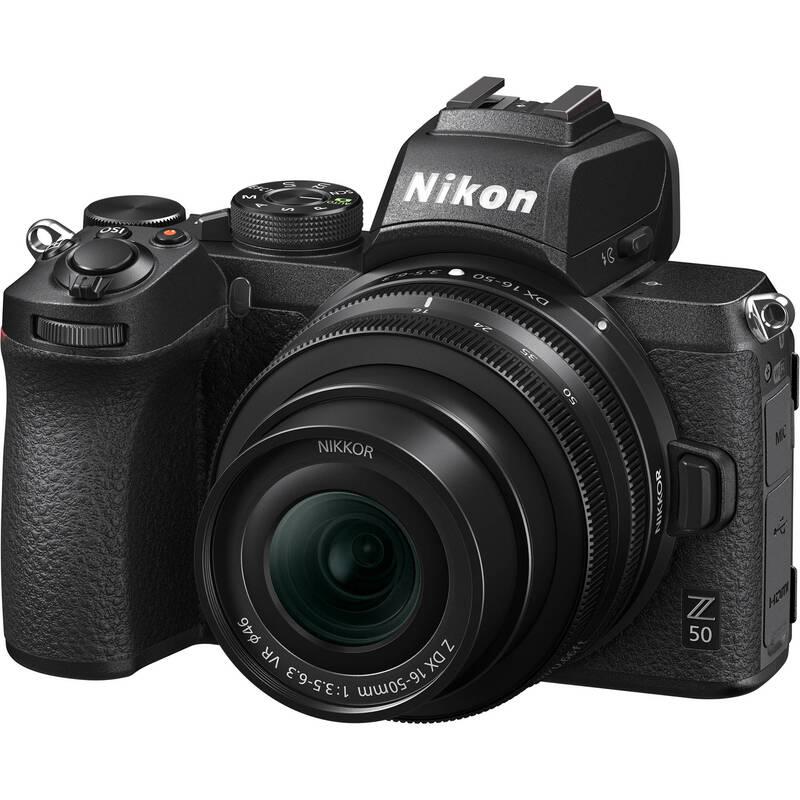 Digitální fotoaparát Nikon Z50 16-50 VR adaptér bajonetu FTZ černý, Digitální, fotoaparát, Nikon, Z50, 16-50, VR, adaptér, bajonetu, FTZ, černý