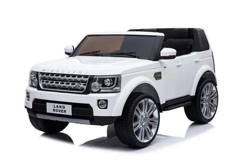 Elektrické autíčko Made Land Rover bílé, Elektrické, autíčko, Made, Land, Rover, bílé
