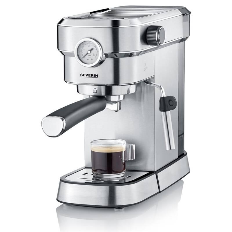 Espresso Severin KA 5995 stříbrné, Espresso, Severin, KA, 5995, stříbrné