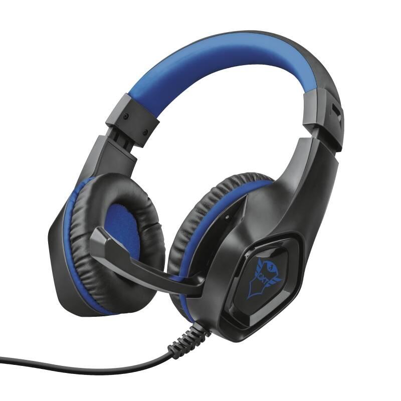 Headset Trust GXT 404B Rana pro PS4 černý modrý