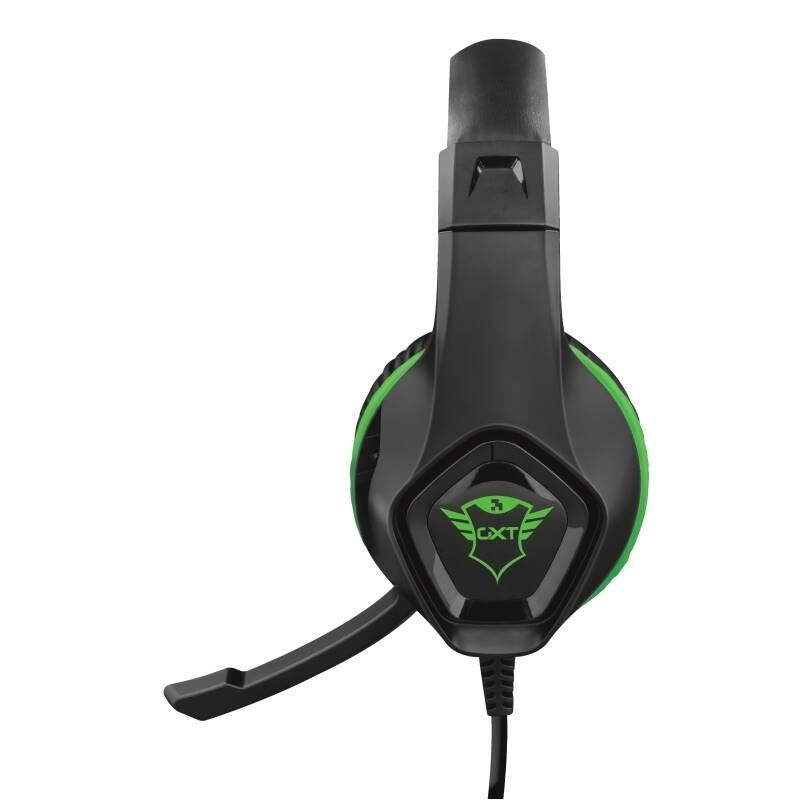 Headset Trust GXT 404G Rana pro Xbox One černý zelený