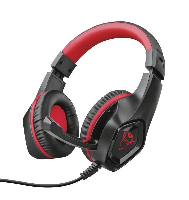 Headset Trust GXT 404R Rana pro Nintendo Switch černý červený