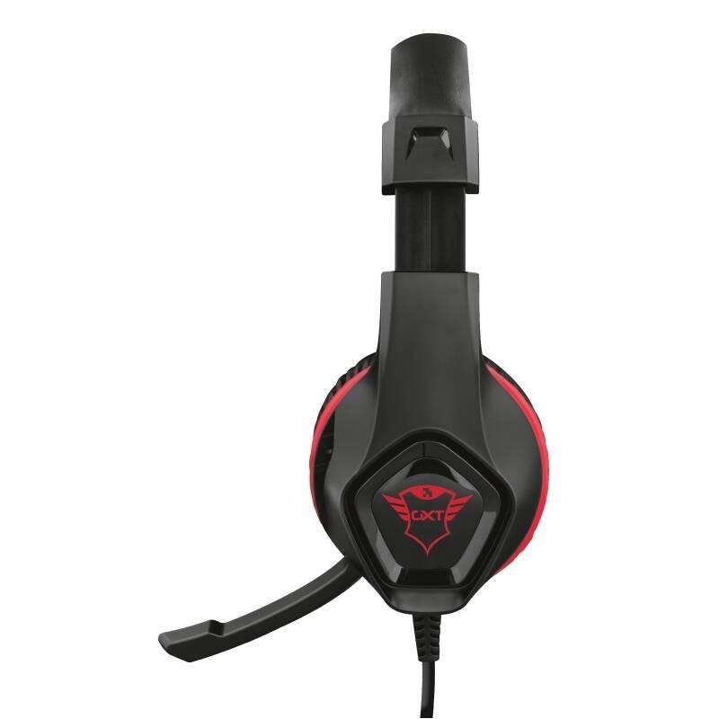 Headset Trust GXT 404R Rana pro Nintendo Switch černý červený