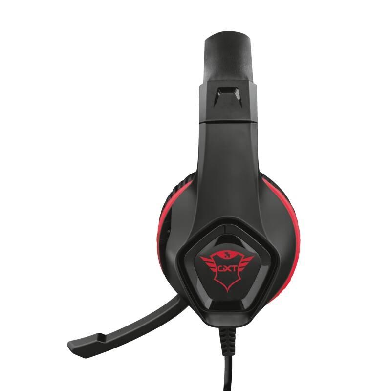 Headset Trust GXT 404R Rana pro Nintendo Switch černý červený