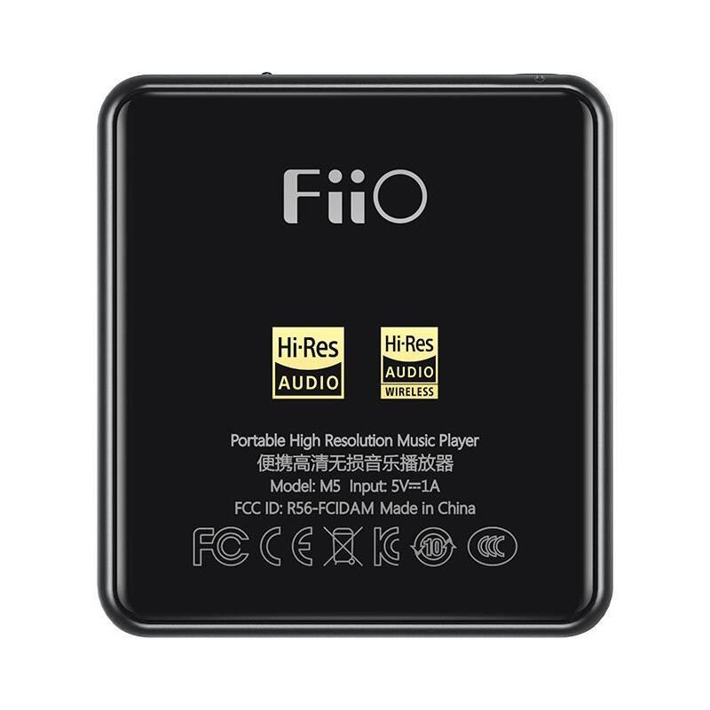 HiFi přenosný digitální přehrávač FiiO M5 černý