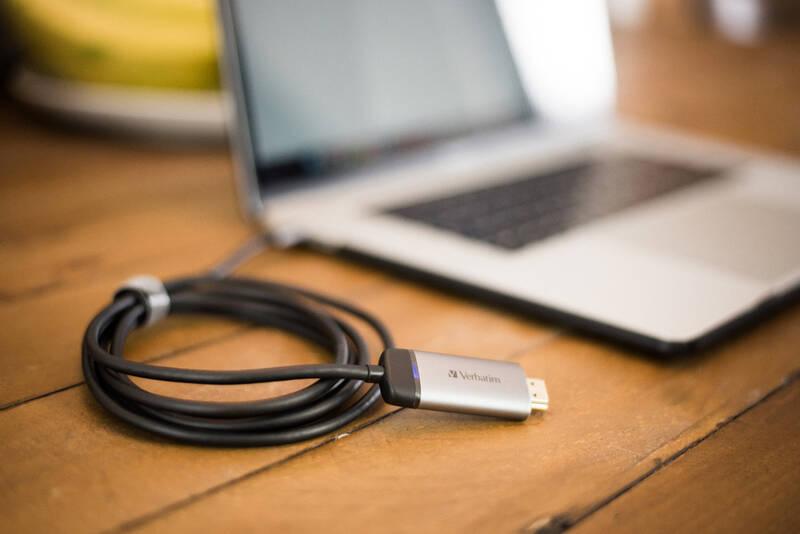 Kabel Verbatim USB-C HDMI 4K, 1,5m černý