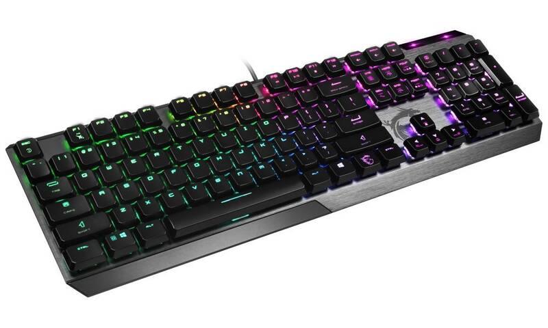 Klávesnice MSI Vigor GK50, CZ SK layout černá stříbrná