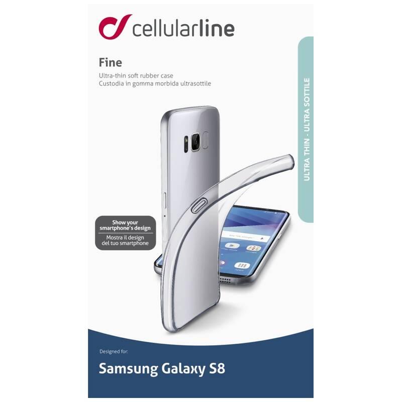 Kryt na mobil CellularLine Fine pro Samsung Galaxy S8 průhledný