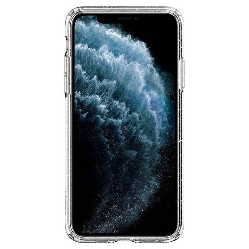 Kryt na mobil Spigen Liquid Crystal Glitter pro Apple iPhone 11 Pro průhledný