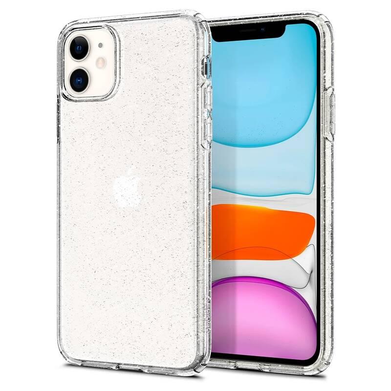 Kryt na mobil Spigen Liquid Crystal Glitter pro Apple iPhone 11 průhledný