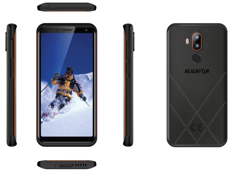 Mobilní telefon Aligator RX800 eXtremo černý oranžový, Mobilní, telefon, Aligator, RX800, eXtremo, černý, oranžový