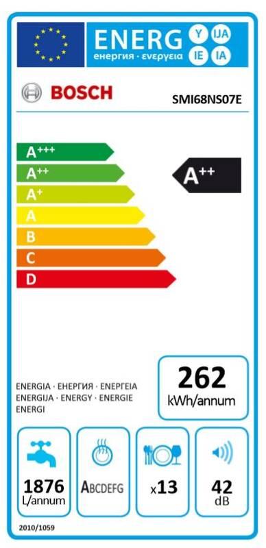 Myčka nádobí Bosch Serie 6 SMI68NS07E nerez