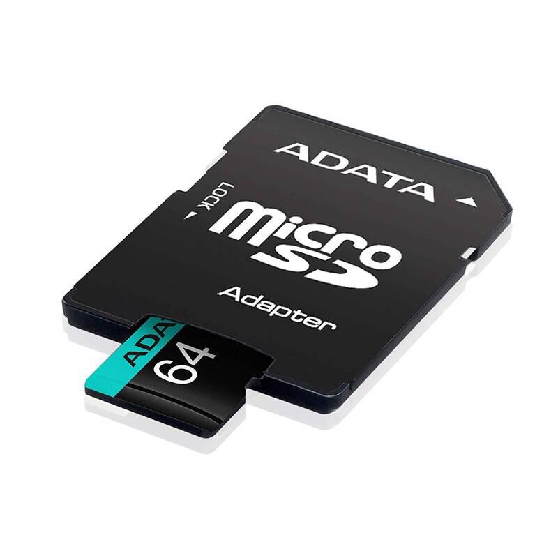 Paměťová karta ADATA Premier Pro MicroSDXC 64GB adaptér