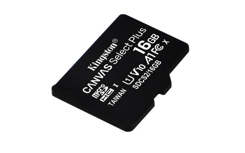 Paměťová karta Kingston Canvas Select Plus MicroSDHC 16GB UHS-I U1